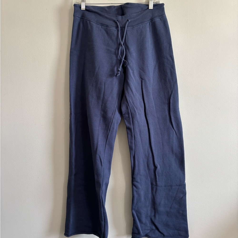 Navy Blue Wide-Leg Pants